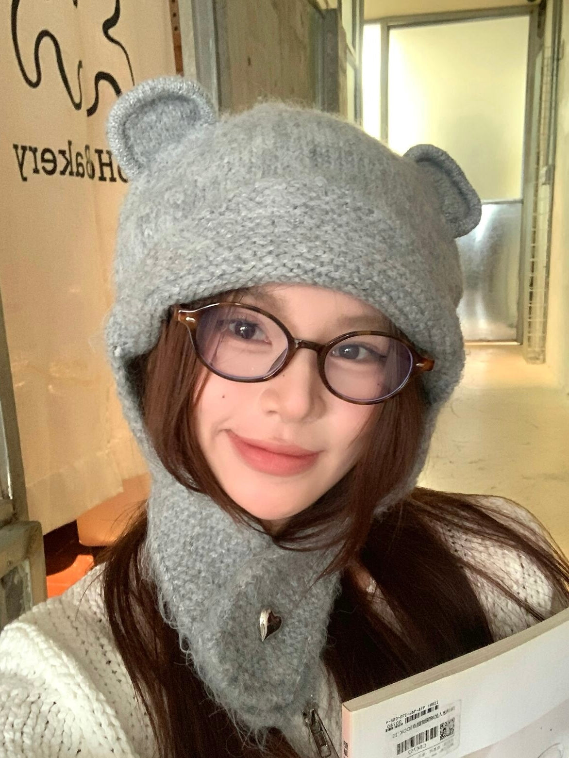 Get trendy with Knitting bear ear beanie with heart clip -  available at Peiliee Shop. Grab yours for $9.80 today!