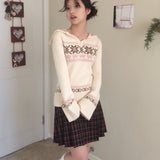 Get trendy with Sic Astra Coquette Doll hoodie sweater - Accessories available at Peiliee Shop. Grab yours for $49 today!