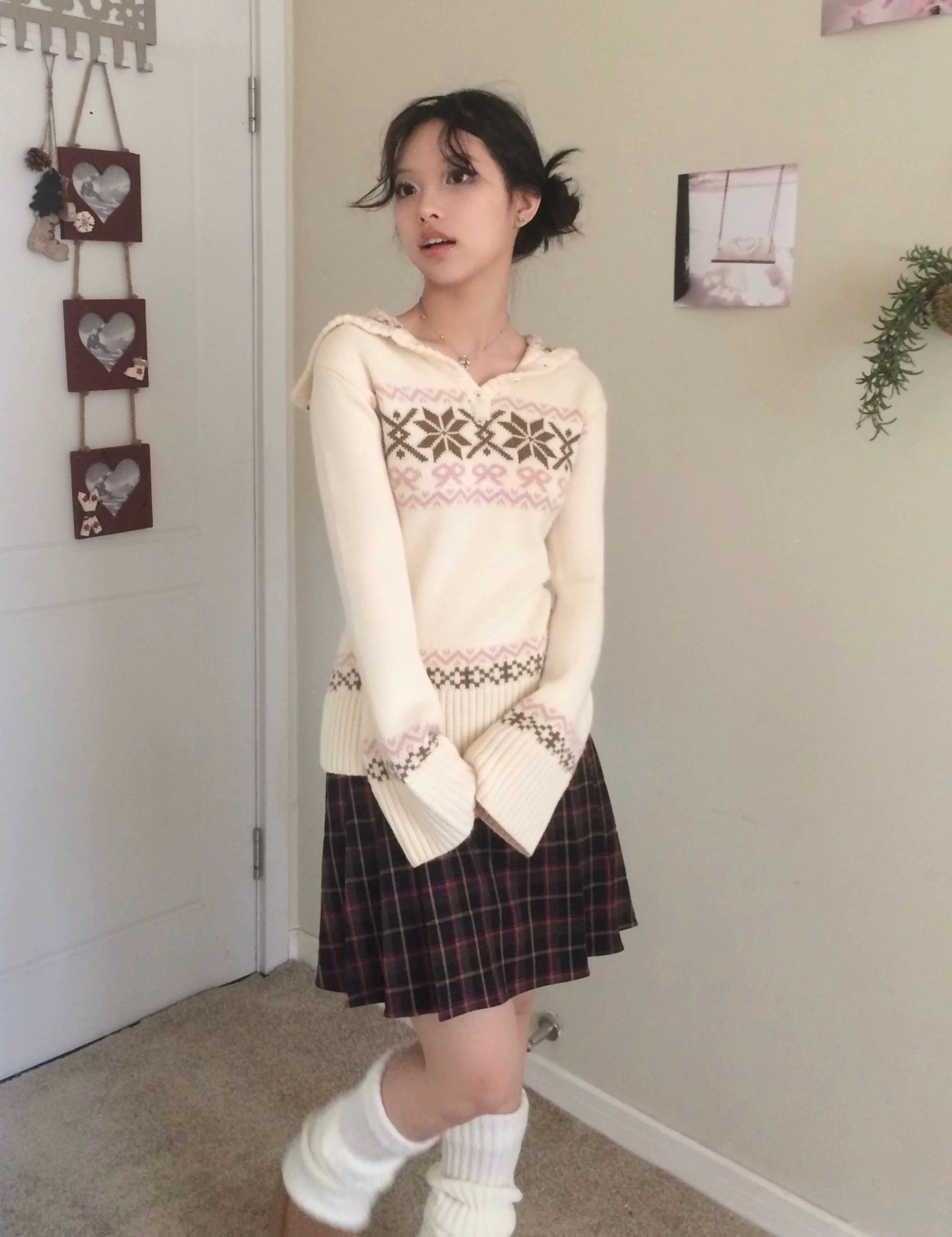 Get trendy with Sic Astra Coquette Doll hoodie sweater - Accessories available at Peiliee Shop. Grab yours for $49 today!