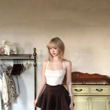 SheepKiss Chocolate Lover Mini Skirt
