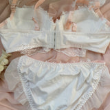 Rose Garden Floral Lace Bra Pantie Set Size fr 70B to 90E