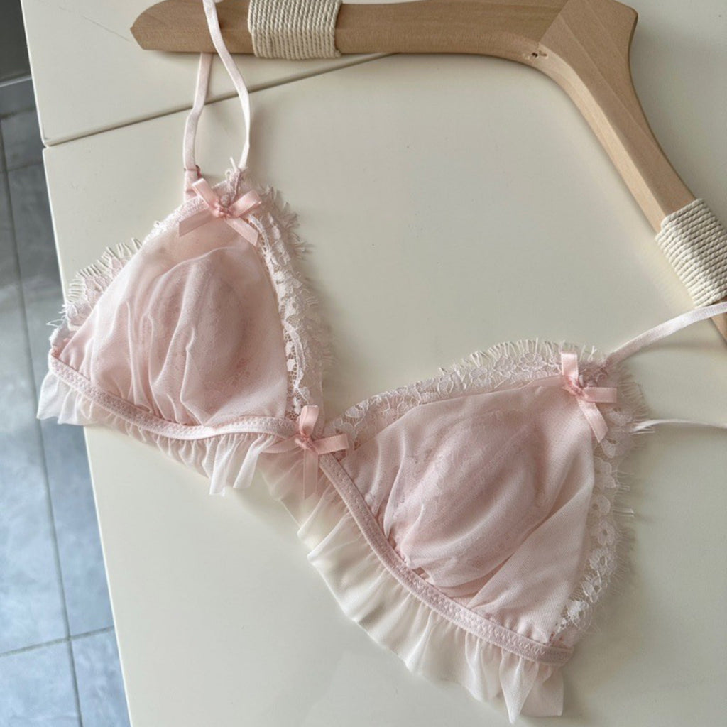 Get trendy with Peachy Bliss Lace Lingerie set -  available at Peiliee Shop. Grab yours for $18.60 today!