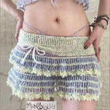 [Mike&Molly] Moon Moss Hand-Knitted Fairy Skirt