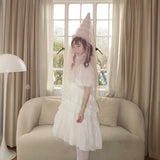 August Unicorn Moon Veil Silk Cotton Dress