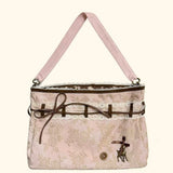 Rose Island Rose Letter Pink Deer Shoulder Bag
