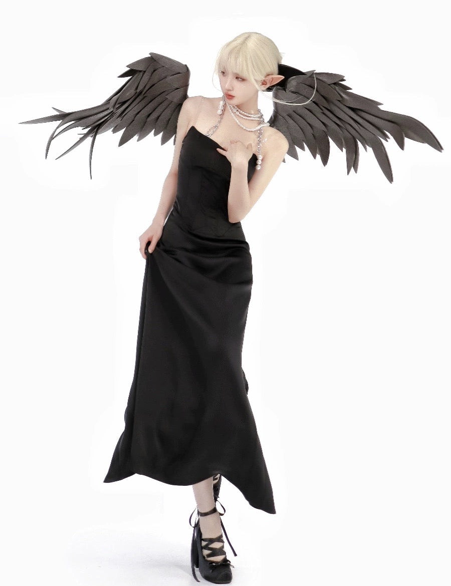 Get trendy with Dark Angel Evening Gown -  available at Peiliee Shop. Grab yours for $59.90 today!