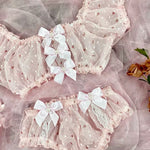 Get trendy with [Handmade Lingerie] Love Yourself Floral Lingeire Set -  available at Peiliee Shop. Grab yours for $19.90 today!