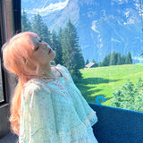 Rose Island Rose Mist Floral Mini Cape