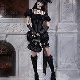 Blood Supply Moon Funeral Velvet Widow Bloomers Shorts