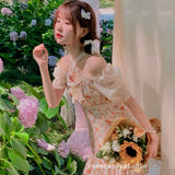 Get trendy with [SALE] Afternoon Garden floral mini dress - Dresses available at Peiliee Shop. Grab yours for $26.80 today!