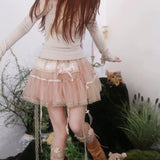 Rose Island 25ss Floral Mist Island Luli Core Mini Skirt