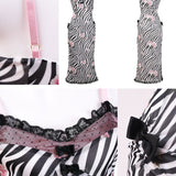 Evil Tooth Zebra Agejo Gal Midi Dress