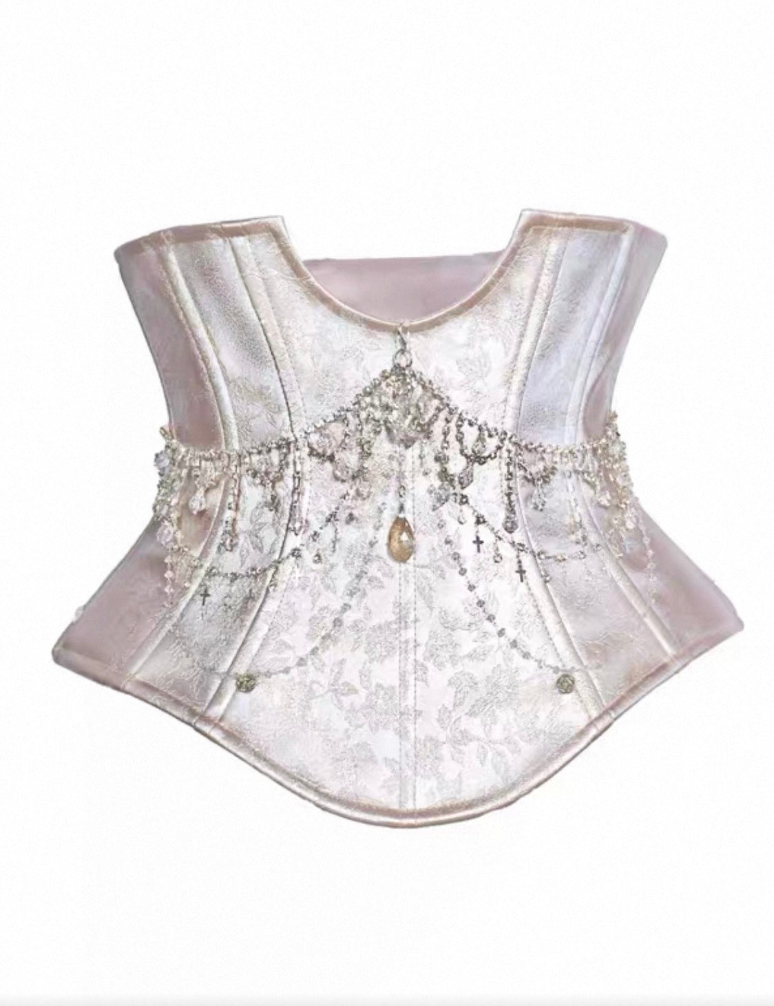 Blood Supply Moonlight Spirit Crystal Chain Underbust Corset