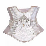 Blood Supply Moonlight Spirit Crystal Chain Underbust Corset