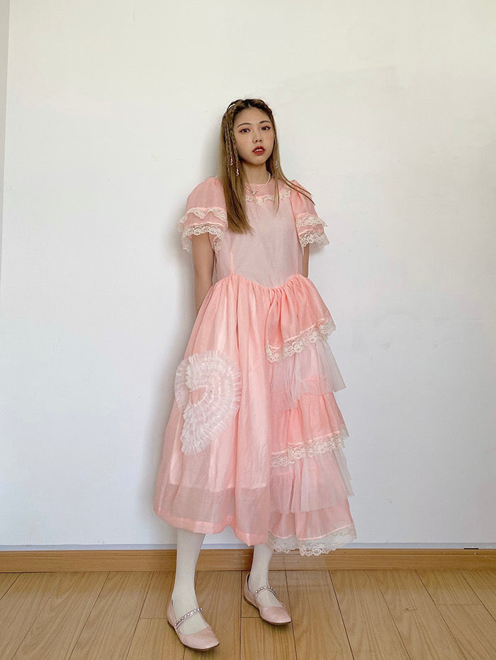 Get trendy with [August Unicorn] Strawberry shortcake lace midi dress - Dresses available at Peiliee Shop. Grab yours for $195 today!