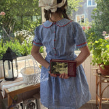 Blue Gingham Vintage 1997 Babydoll Dress