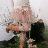 Rose Island 25ss Floral Mist Island Luli Core Mini Skirt