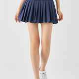 Get trendy with [Rexing x Peiliee Sport] Tennis Girl Seamless High-Waisted Pleated Skirt with Built-in Shorts -  available at Peiliee Shop. Grab yours for $36 today!