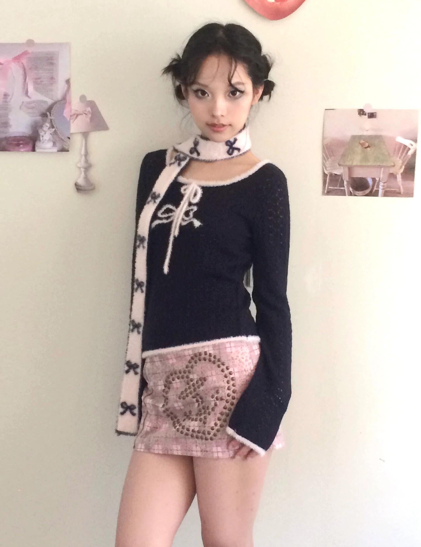 Get trendy with Sic Astra Angel Energy Ribbon Knitting sweater - Accessories available at Peiliee Shop. Grab yours for $49 today!