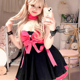 Get trendy with Moonlight Goddess Ribbon Mini Dress -  available at Peiliee Shop. Grab yours for $49.90 today!