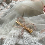 Get trendy with 2 Pieces Of Crystal Ribbon Hairpin Hair Clips -  available at Peiliee Shop. Grab yours for $4.50 today!