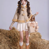 Rose Island Forest Fawn Deer Knit Tote Bag