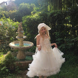August Unicorn Cloud Ruffle Fairy Dress