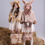 Rose Island Deer Knit Cape