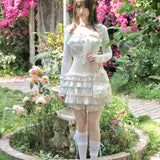 Cinnabun Angel Mist Under Bust Cardigan