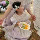 Customized Sewing Diary Handmade Kids Version Lavender Moon Cotton Dress