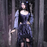 Get trendy with [Blood Supply] Moon Goddess Velvet Corset Top - Clothing available at Peiliee Shop. Grab yours for $42 today!