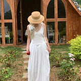 Get trendy with [Tailor Made] Pure Romance Handmade Cotton Dress -  available at Peiliee Shop. Grab yours for $89 today!