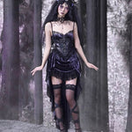 Get trendy with [Blood Supply]Moon Goddess Gothic Velvet Halloween Dress - Clothing available at Peiliee Shop. Grab yours for $55 today!