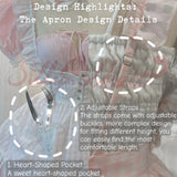 Silly Solkatt Alice’s Little Melody Pink Gingham Apron Set