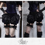 Blood Supply Moon Funeral Velvet Widow Bloomers Shorts