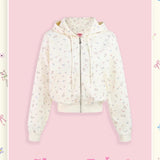 Sleepy Fairy Floral Deer Hoodie And Flare Pants Set