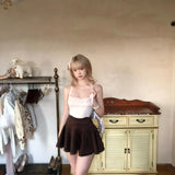 SheepKiss Chocolate Lover Mini Skirt