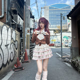 [Evil Tooth] A new era of me - y2k high school girl style JK 2 in 1 Shirt Sweater