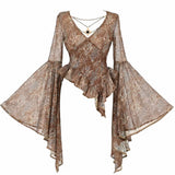 Blood Supply • Golden Hour Baroque Ruffle Blouse