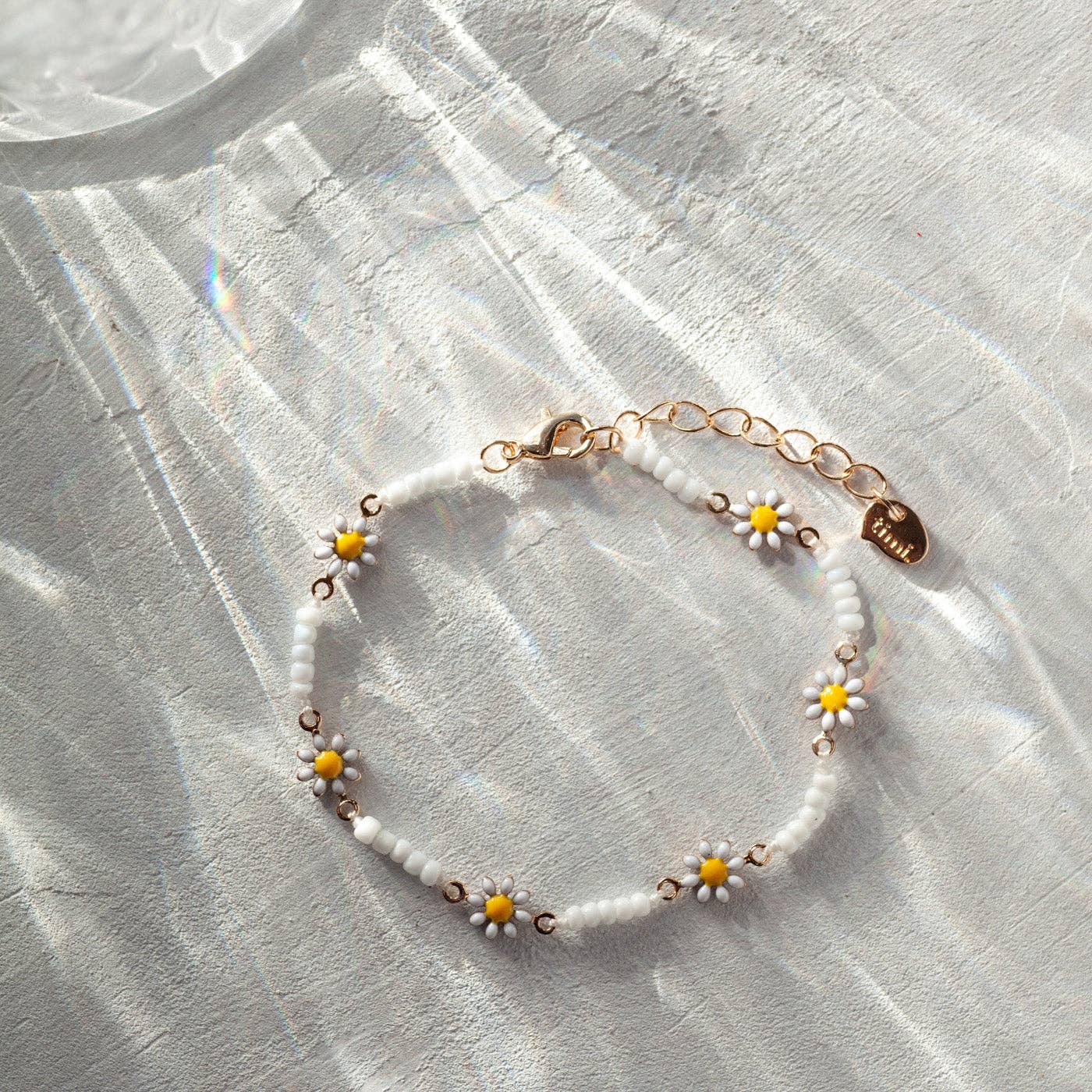 Get trendy with [Timi Of Sweden] Astrid - Flower Daisy Enamel Bracelet -  available at Peiliee Shop. Grab yours for $34 today!