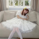 August Unicorn Moon Veil Silk Cotton Dress