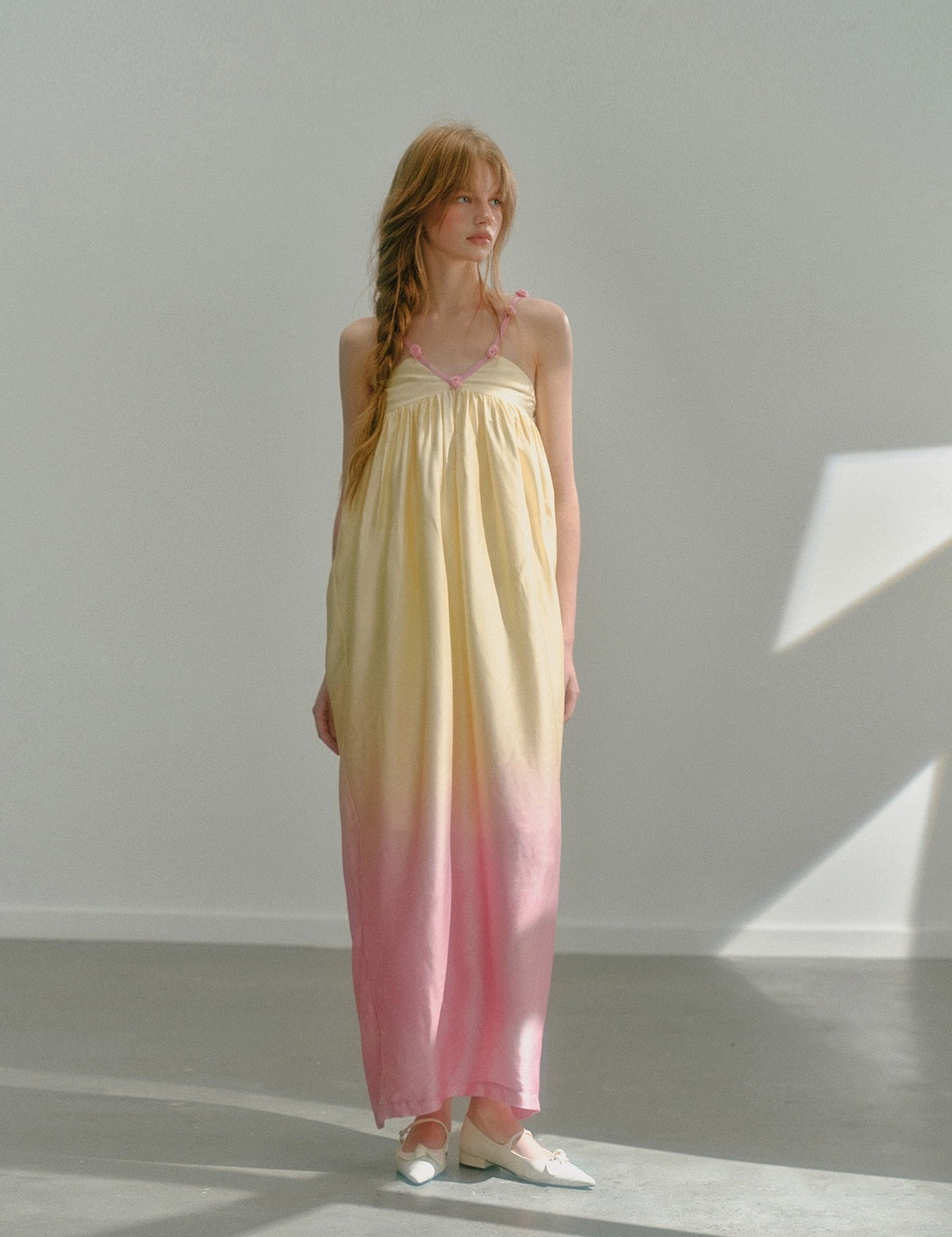 Get trendy with [UNOSA] Sun Kissed Petals Midi Dress Gown -  available at Peiliee Shop. Grab yours for $76 today!