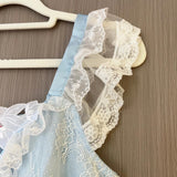 Get trendy with [August unicorn] Blue Moonlight Handmade Drop Top Skirt Set - Dresses available at Peiliee Shop. Grab yours for $89 today!