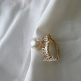 Get trendy with Love Me Like You Do Crystal 9-10mm Freshwater Pearl Ring -  available at Peiliee Shop. Grab yours for $19.90 today!