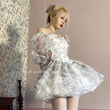 Get trendy with Lavender Honey Dream Floral Mini Dress -  available at Peiliee Shop. Grab yours for $42.50 today!