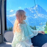 Rose Island Rose Mist Floral Mini Cape