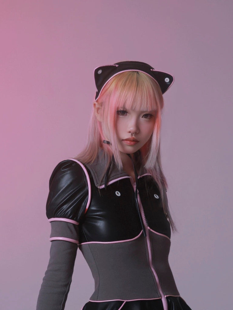 [Evil tooth]Mechanical Cat Ears Leather Headband - Premium Headband from Evil Tooth - Just $27! Shop now at Peiliee Shop