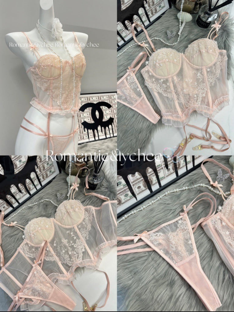 Get trendy with Ballet Girl Lace Corset Set bodysuit -  available at Peiliee Shop. Grab yours for $20 today!