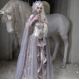 Blood Supply Moonlight Spirit Crystal Chain Underbust Corset