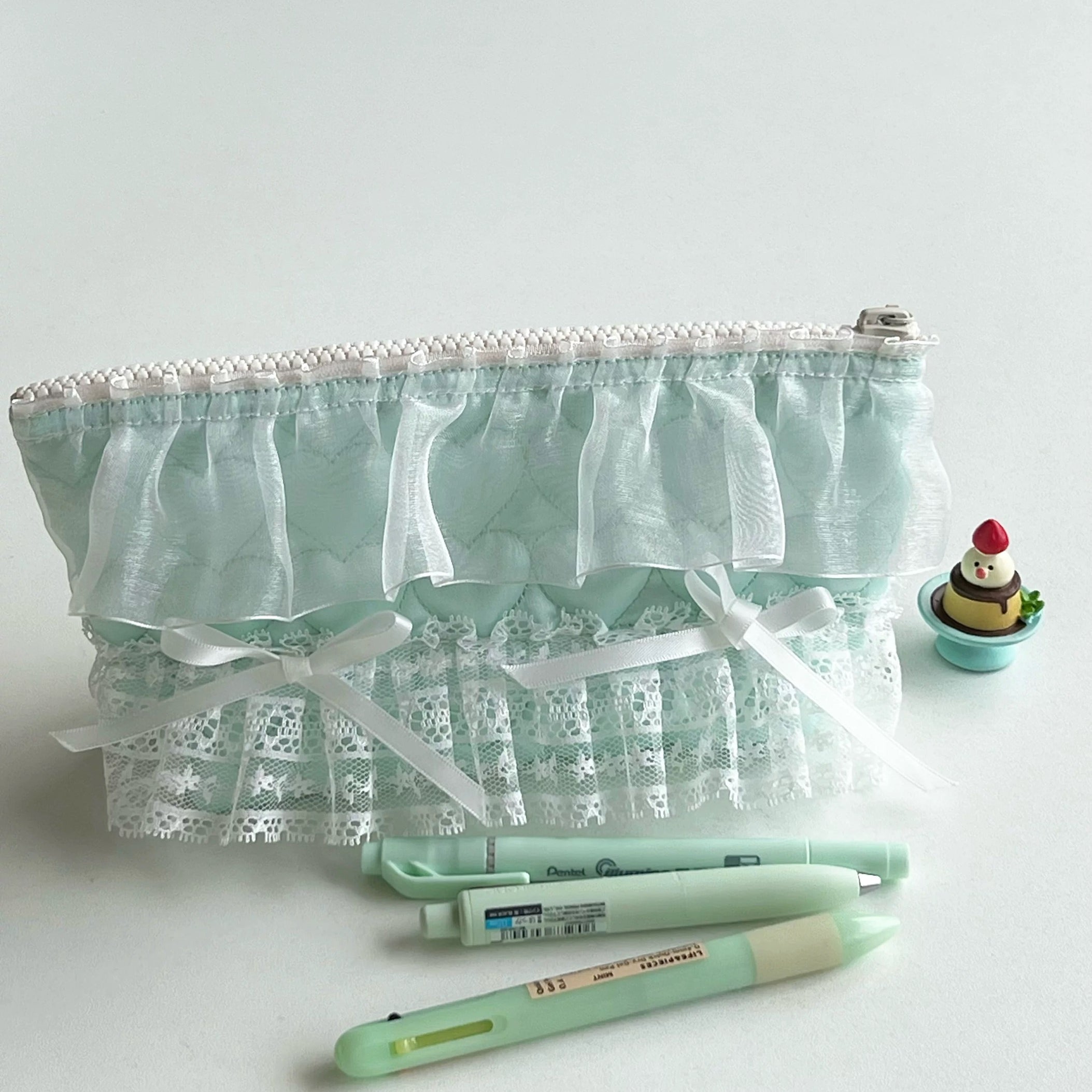 Get trendy with Mojito Dance Lace Pencil Case Makeup Beauty Bag - Bag available at Peiliee Shop. Grab yours for $14 today!